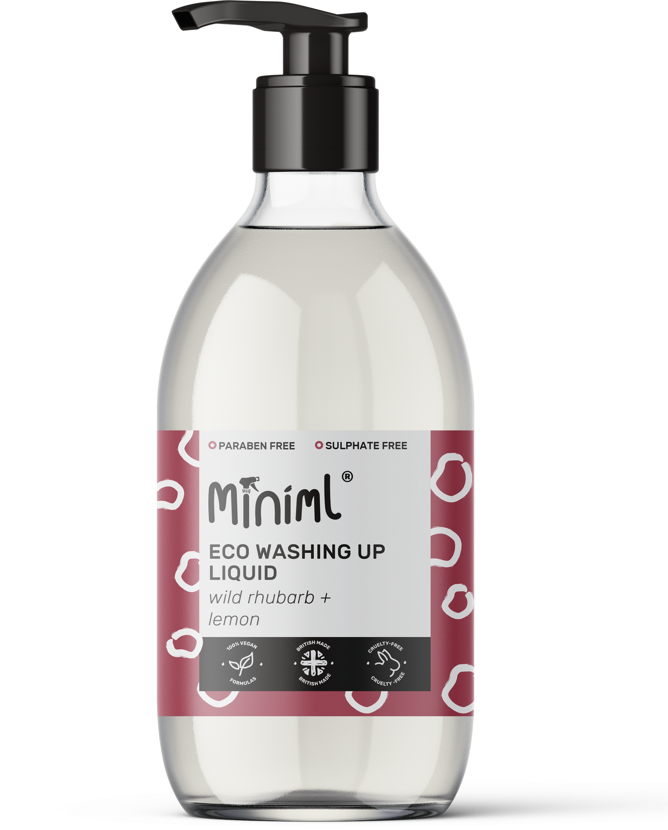 Miniml Washing Up Liquid - Wild Rhubarb + Lemon