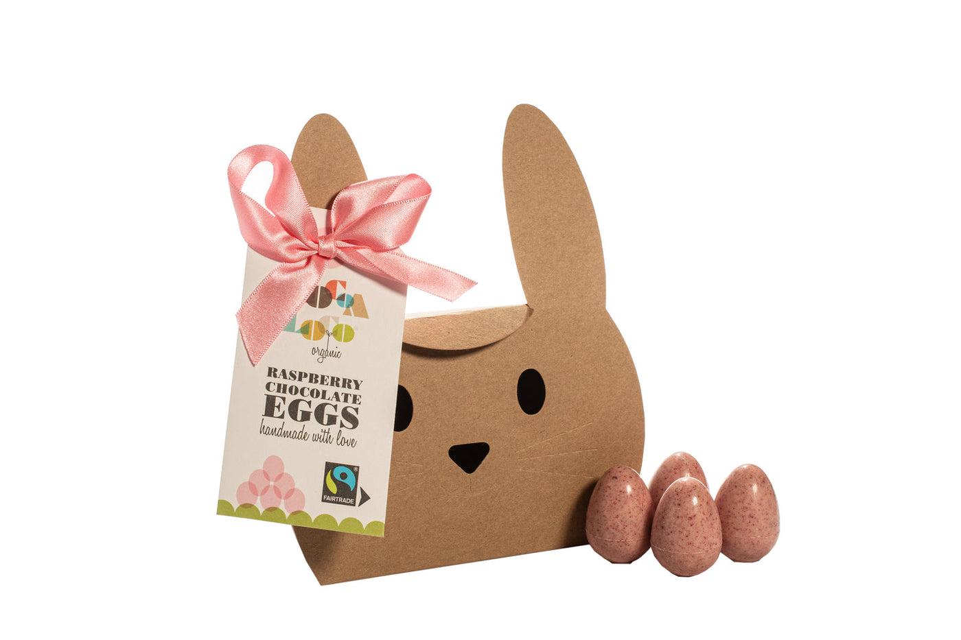 Cocoa Loco - White Chocolate & Raspberry Mini Eggs