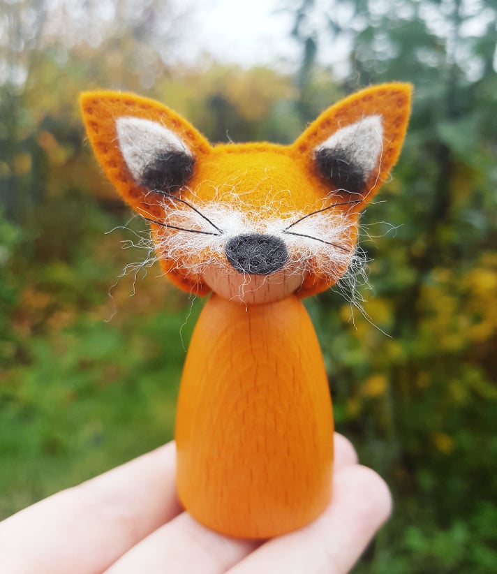 The Forest Folk - Handcrafted Peg Dolls