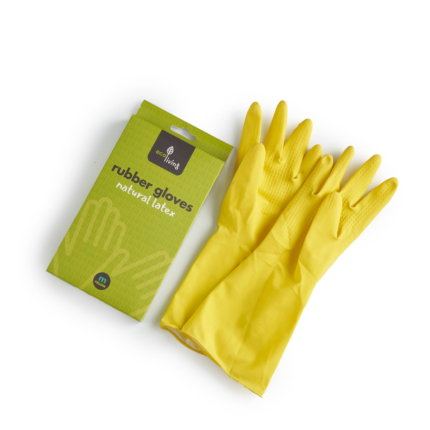 Ecoliving Natural Latex Rubber Gloves - Various Sizes